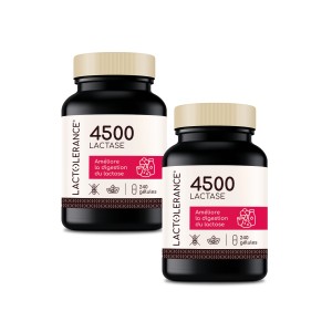 LACTOLERANCE 4500 - Pack de 480 gélules de lactase