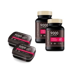 LACTOLERANCE 9000 - Pack de 360 gélules de lactase